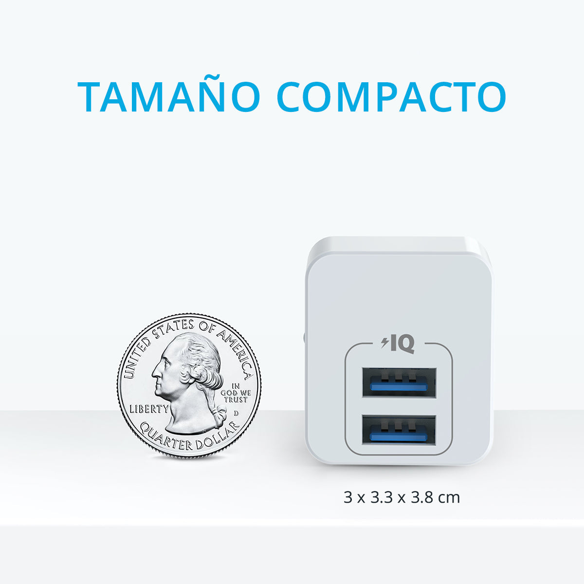 Cargador de pared PowerPort Mini 2 puertos