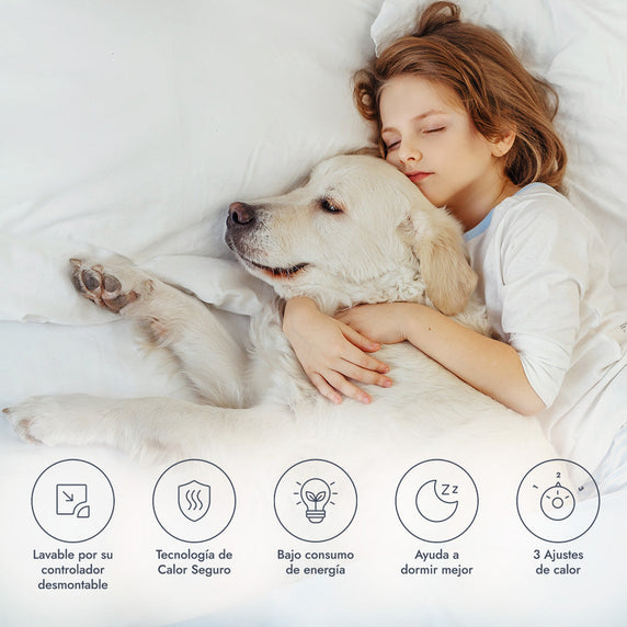 Calientacama 2 Plazas Poliéster Ozu