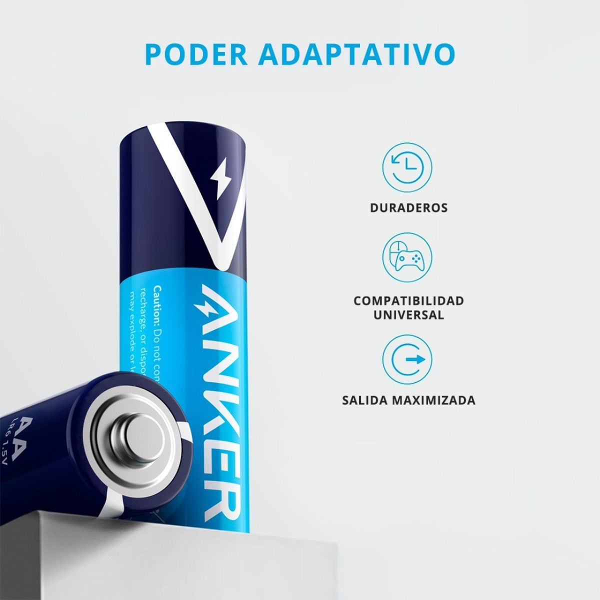 Pack 2 Pilas alcalinas de alta duración AA