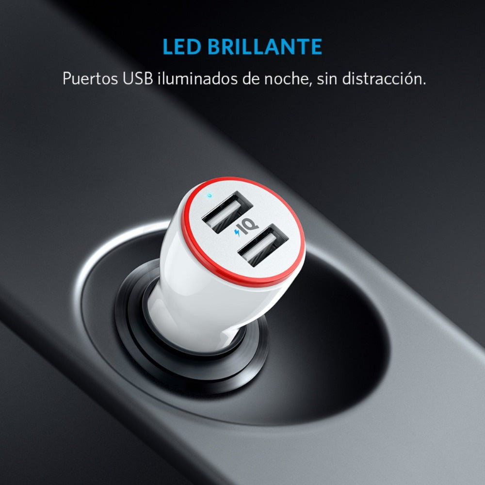 Cargador de Auto PowerDrive 2 Blanco
