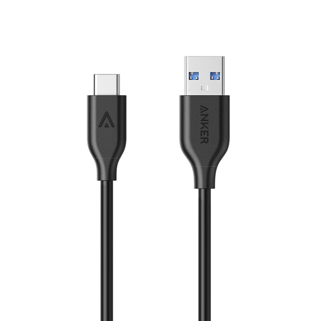 Cable USB-A a USB-C, material plástico, largo 0.9 metros, color Negro