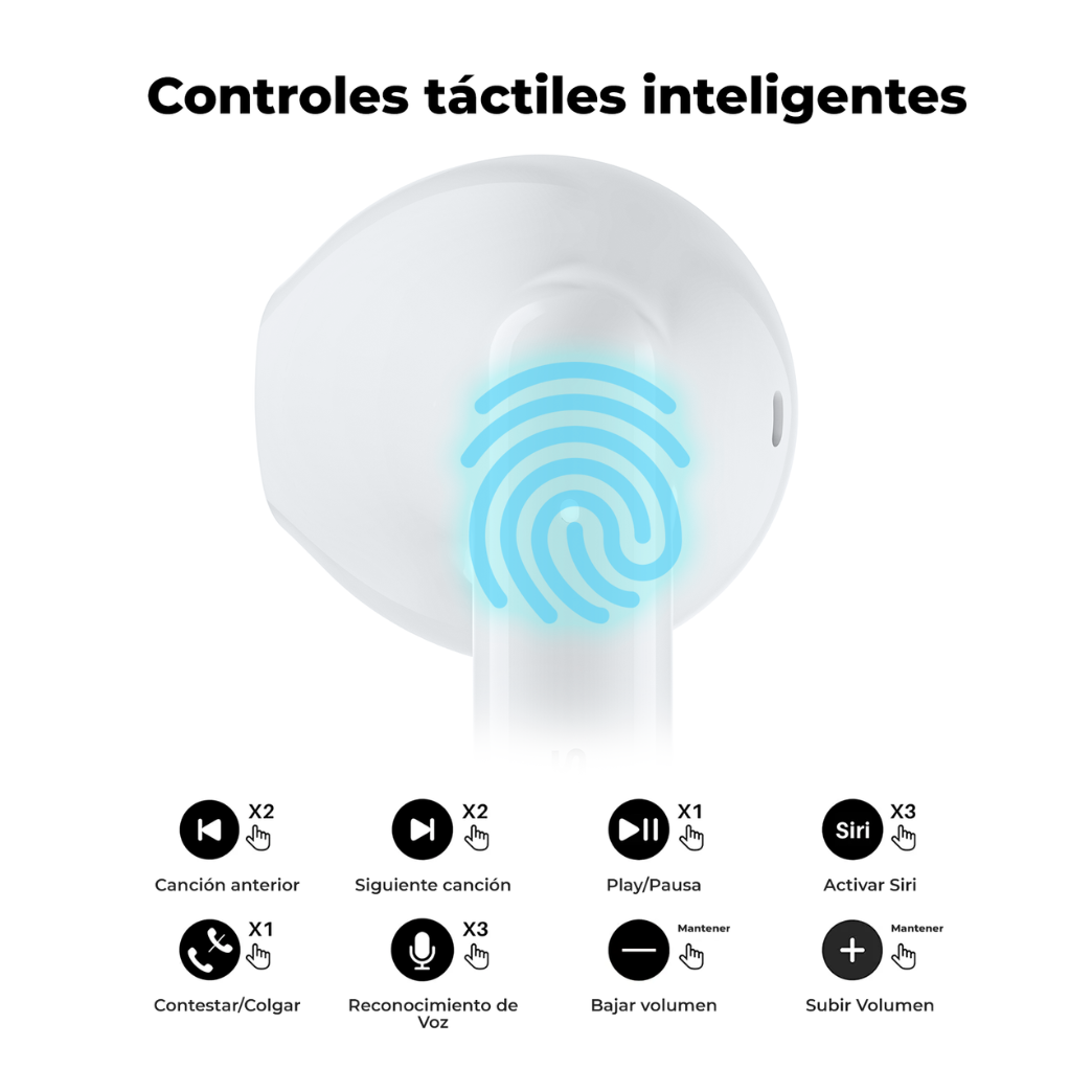 Audífonos True Wireless Anybuds Dinámicos Premium Tozo
