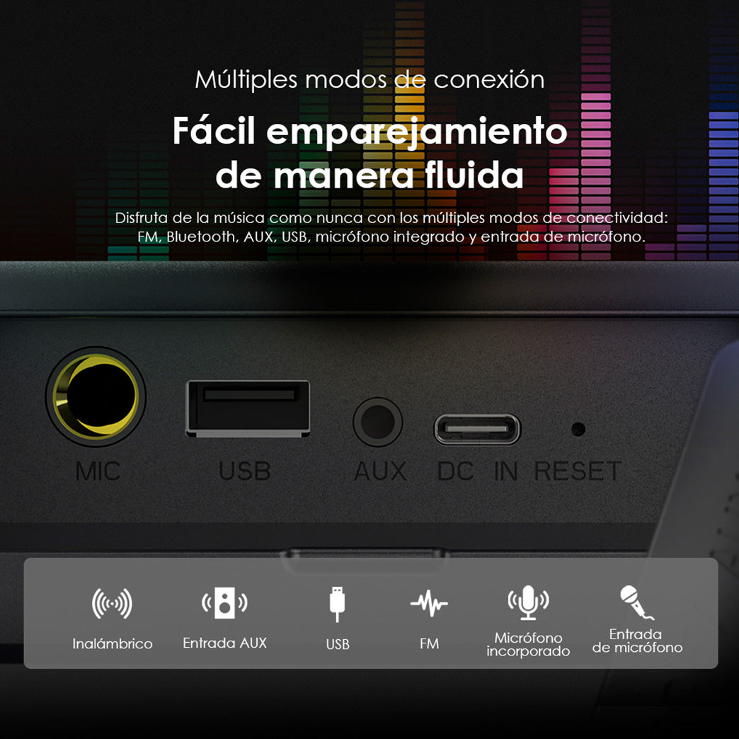 Parlante Oraimo Bass Go Boom OBS-75D Negro