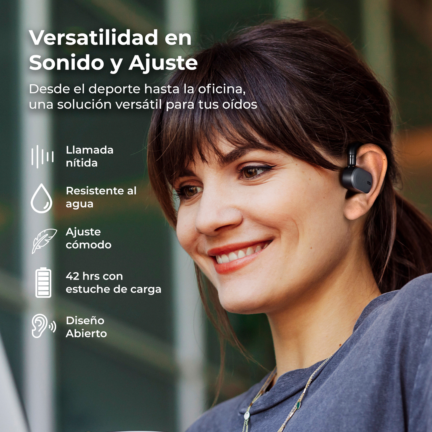Audífonos True Wireless Open Buds Noise Cancellation Tozo
