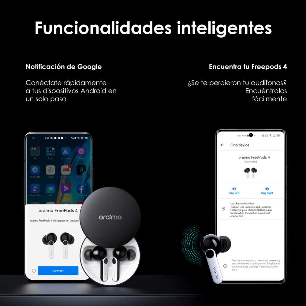 Audífonos Bluetooth FreePods 4 Oraimo