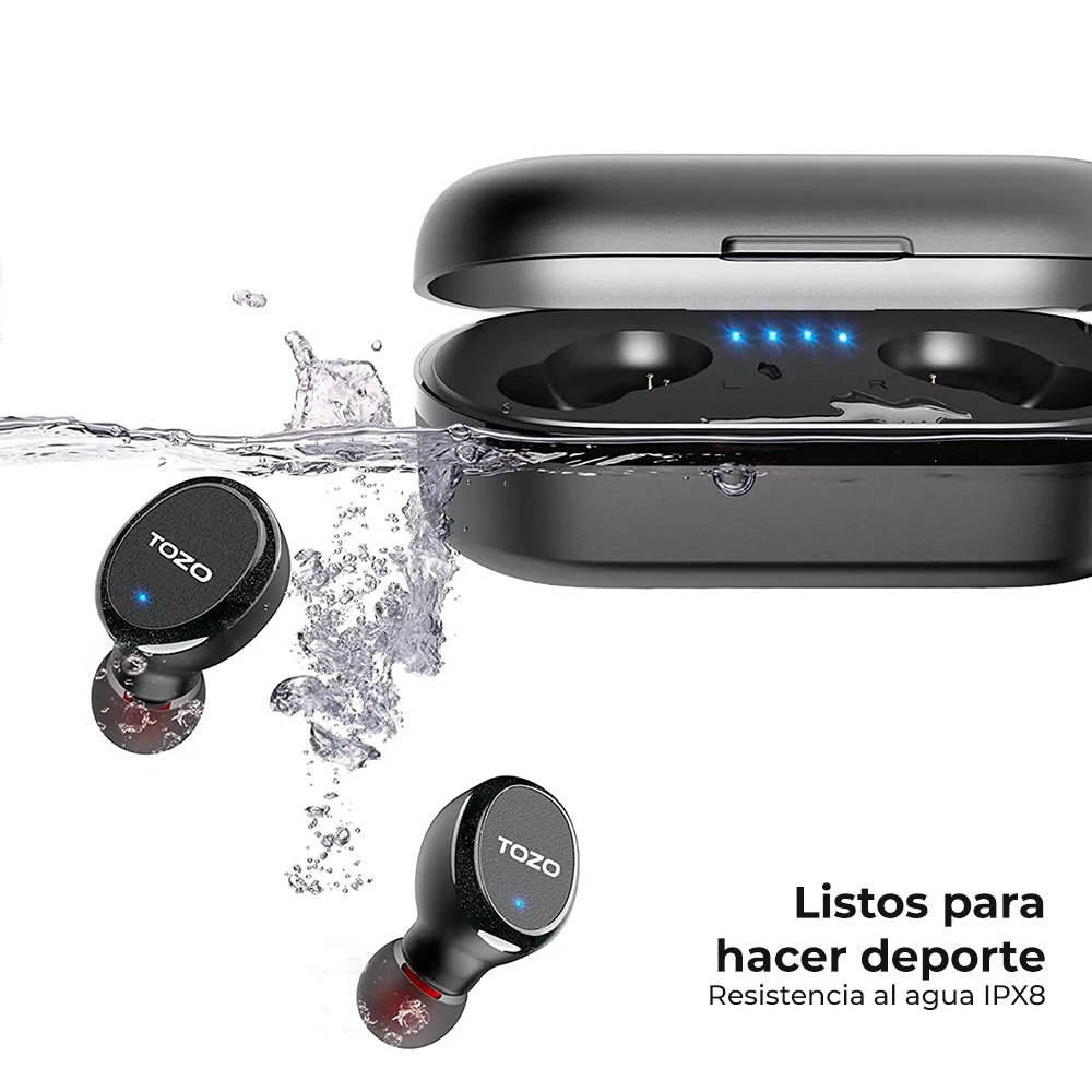 Audífonos True Wireless Con Bluetooth T10s Negro Tozo