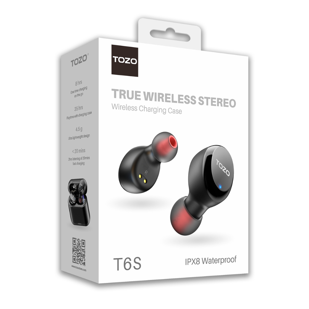 Audífonos True Wireless Earbuds Ipx8 Tozo