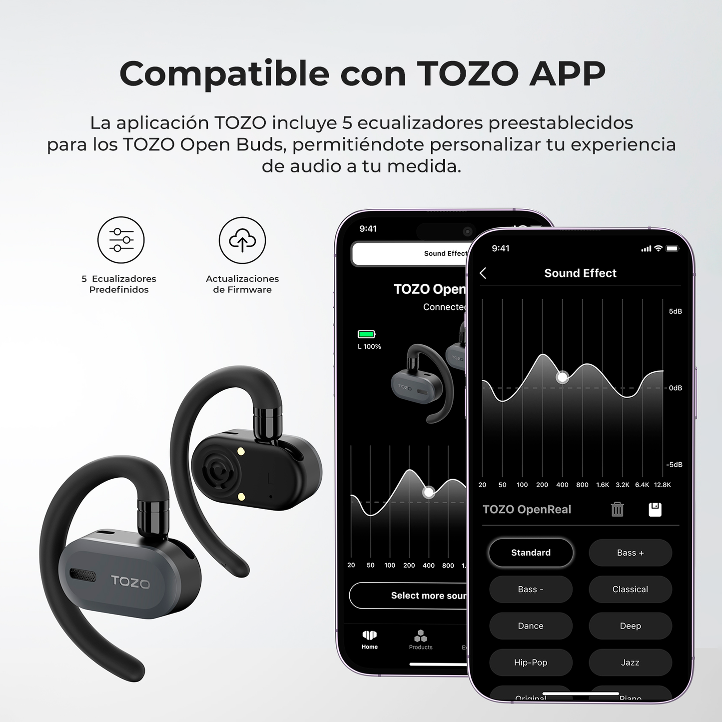 Audífonos True Wireless Open Buds Noise Cancellation Tozo