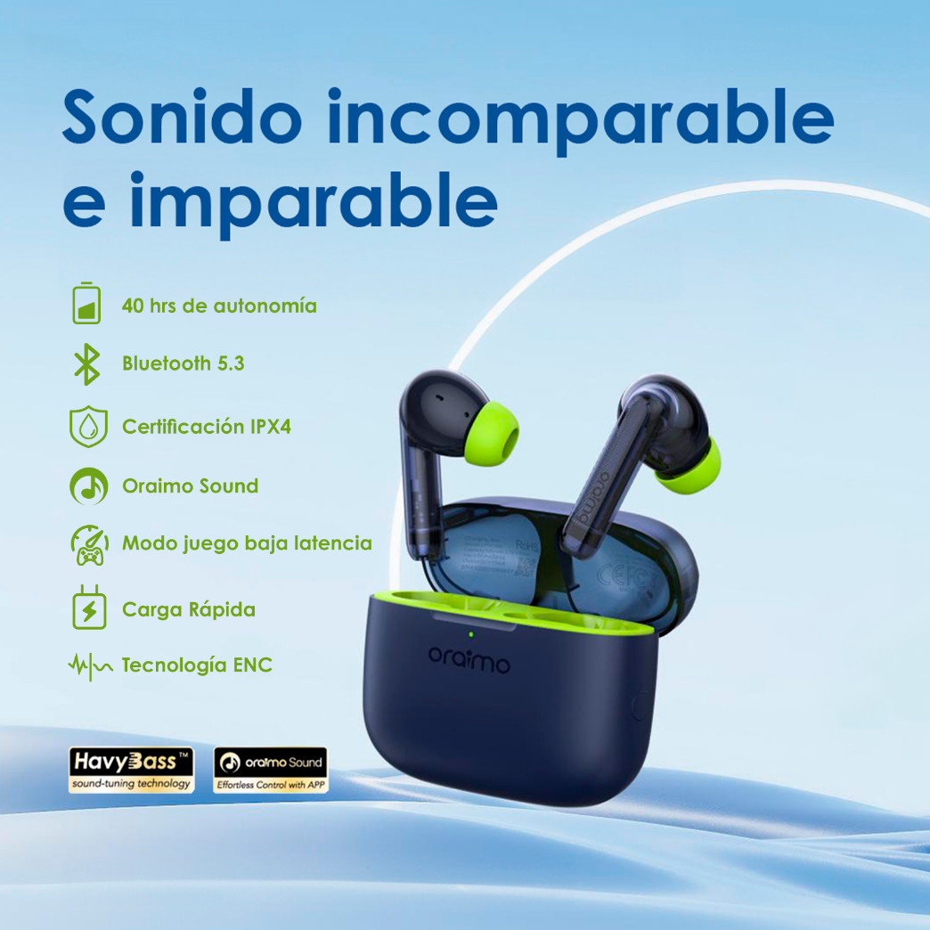 Audífono Bluetooth Oraimo FreePods Lite
