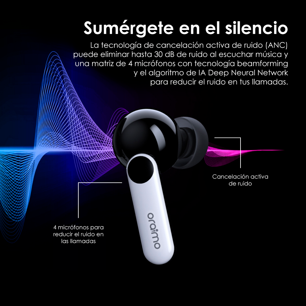 Audífonos Bluetooth FreePods 4 Oraimo