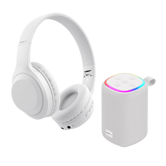 Audífonos Over Ear Bluetooth Con Parlante portátil Blanco Blackbird
