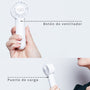 Mini Ventilador Ozu Recargable blanco
