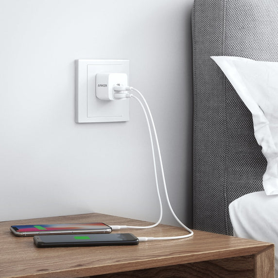 Cargador de pared PowerPort Mini 2 puertos