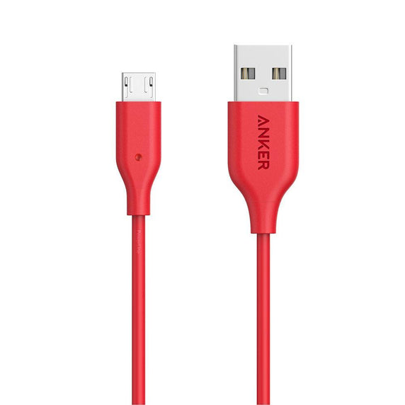 Cable PowerLine Micro USB 0.9m Rojo