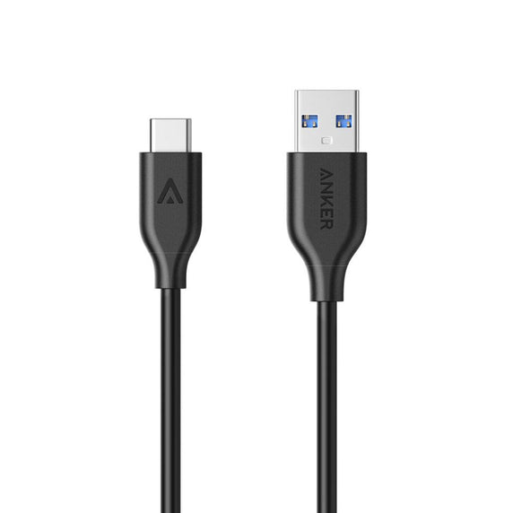 Cable USB-A a USB-C, material plástico, largo 0.9 metros, color Negro
