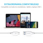 Cable PowerLine USB-A a USB-C 3.0 0.9m Blanco