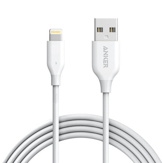 Cable USB a Lightning largo 1.8 metros Blanco