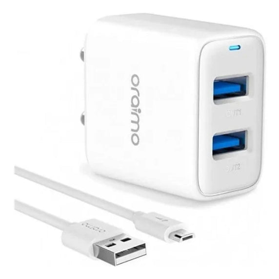 Cargador De Pared Firefly 2 Puertos Oraimo