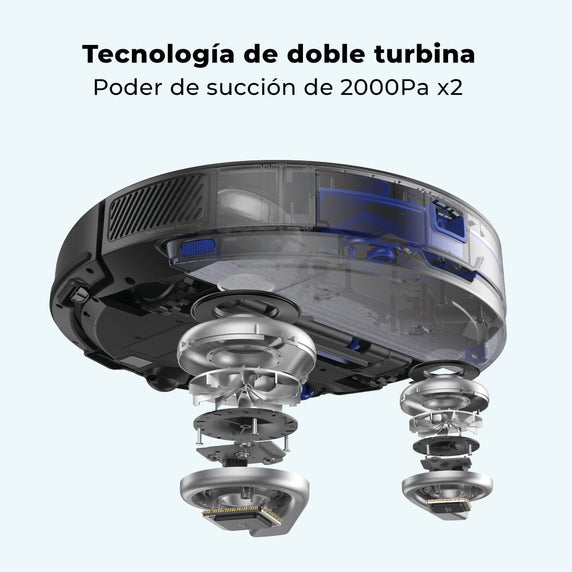 Aspiradora Robot Inteligente X8 Doble Turbina