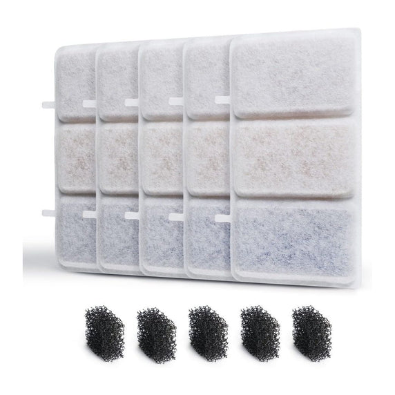 Kit de 5 filtros de repuesto y espuma para fuente de agua Inteligente IMA