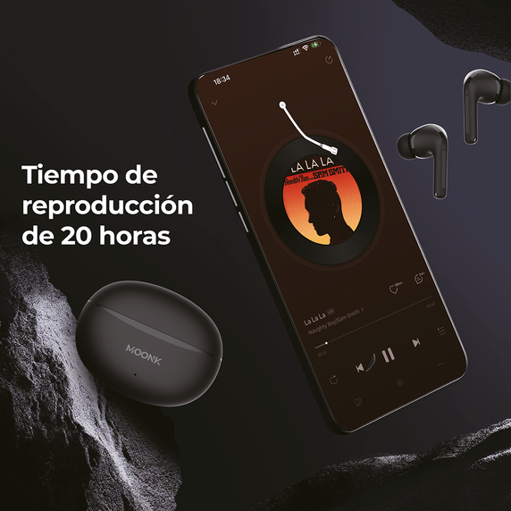 Audífonos con Bluetooth Active Noise Cancelling ANC Moonk