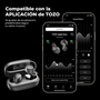 Audífonos True Wireless Earbuds Ultraligeros Negros Tozo