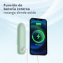 Mini Ventilador Recargable 3 en 1 Verde Claro Ozu
